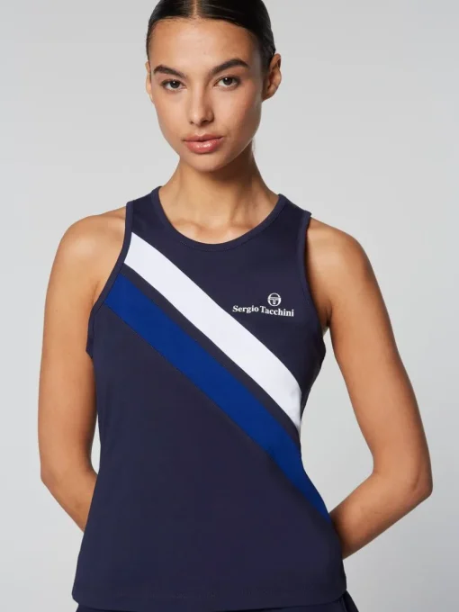 Sergio Tacchini Tops And Sports Bras<Women'S Ortica Tennis Tank- Maritime Blue