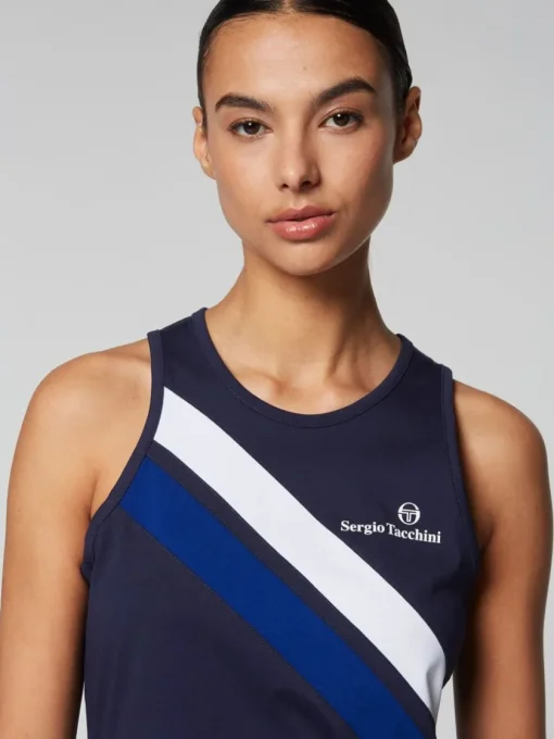 Sergio Tacchini Tops And Sports Bras<Women'S Ortica Tennis Tank- Maritime Blue