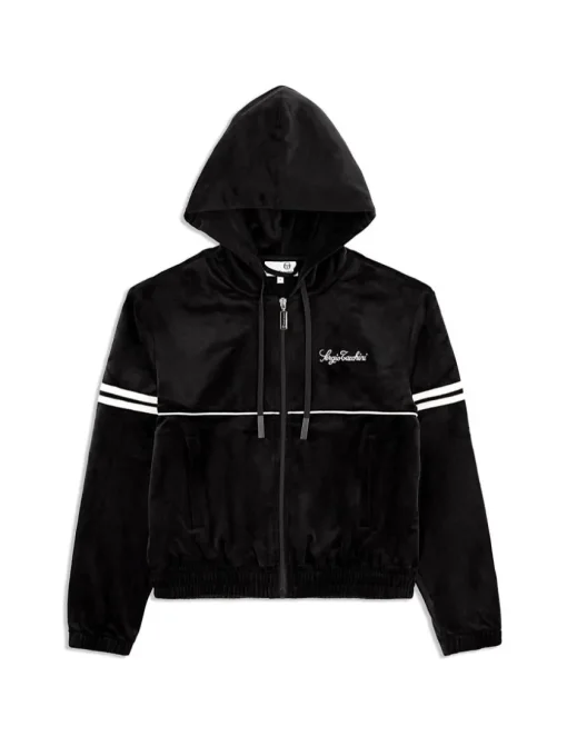 Sergio Tacchini Velour<Women'S Scopeto Hoodie- Black Beauty