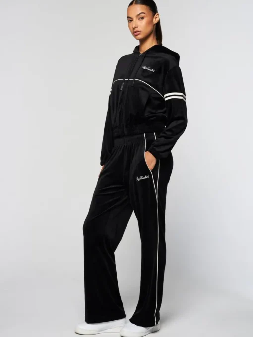 Sergio Tacchini Velour<Women'S Scopeto Hoodie- Black Beauty
