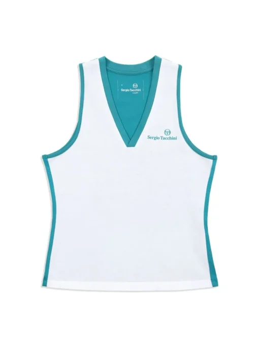 Sergio Tacchini Tops And Sports Bras<Women'S Vigentino Tennis V-Neck Tank Top- White