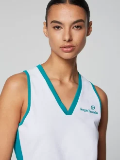 Sergio Tacchini Tops And Sports Bras<Women'S Vigentino Tennis V-Neck Tank Top- White