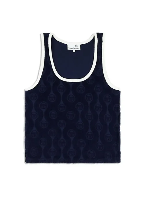 Sergio Tacchini For The Court<Zona Tank- Maritime Blue