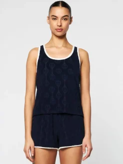 Sergio Tacchini For The Court<Zona Tank- Maritime Blue