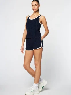 Sergio Tacchini For The Court<Zona Tank- Maritime Blue